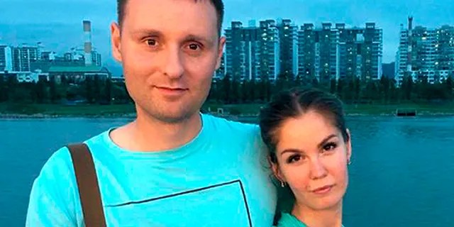 A court in Kamchatka on Friday. Feb. 14, 2020 sentenced Mikhail Popov and his wife Yelena to fines of 350,000 and 300,000 rubles ($5,500 and $4,700) for engaging in extremist activities related to them being Jehovah's Witnesses. (jw-russia.org via AP)