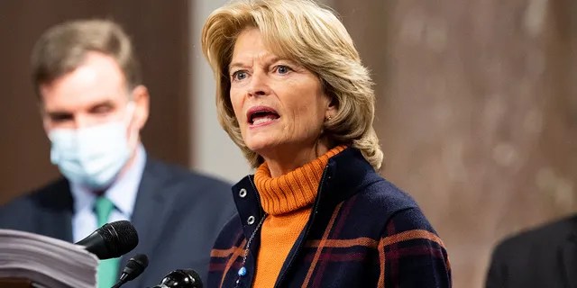 December 14, 2020 - Washington, DC, United States: U.S. Senator Lisa Murkowski (R-AK) speaking at a press conference to introduce a bipartisan and bicameral COVID relief bill. (Photo by Michael Brochstein/Sipa USA)No Use UK. No Use Germany.