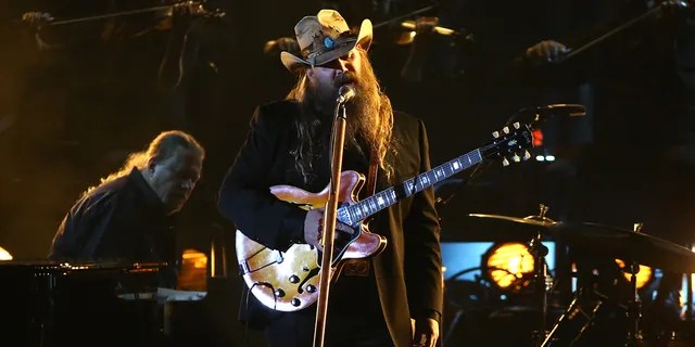 Chris Stapleton performs during the 55th Annual Country Music Association Awards at Bridgestone Arena on November 10, 2021 in Nashville, Tennessee. (Photo by Terry Wyatt/Getty Images)