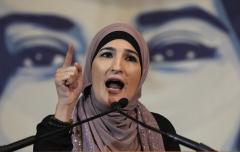 Palestinian American activist Linda Sarsour. (Photo by John Moore/Getty Images)