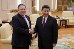 Secretary of State Mike Pompeo meets with Chinese President Xi Jinping in Beijing in 2018. (Photo by Andy Wong/AFP via Getty Images)