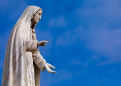A file photo of a statue of the Virgin Mary. (Photo by Eric Lafforgue/Art In All Of Us/Corbis via Getty Images)
