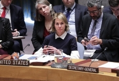 U.S. Ambassador to the United Nations Kelly Craft at a Security Council meeting. (Photo by EuropaNewswire /Gado/Getty Images)
