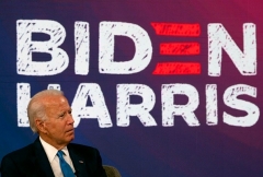 Democrat presidential candidate Joe Biden attends a virtual meeting on school reopening in Wilmington, Delaware, on September 2, 2020. (Photo by JIM WATSON/AFP via Getty Images)