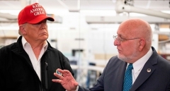 President Trump and CDC Director Dr. Robert Redfield. (Photo by Jim Watson/AFP via Getty Images)