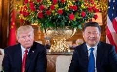 President Trump and Chinese President Xi Jinping at Mar-a-Lago, Florida in 2017. (Photo by Jim Watson/AFP via Getty Images)