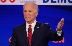Former Vice President Joe Biden speaks during a Democratic primary debate. (Photo credit: MANDEL NGAN/AFP via Getty Images)