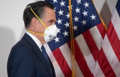 Senator Mitt Romney (R-Utah) is frequently at odds with his fellow Republicans. (Photo by SAUL LOEB/AFP via Getty Images)