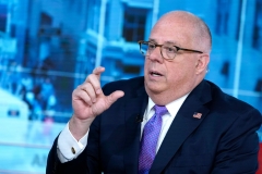 Maryland Governor Larry Hogan is interviewed by Fox News' Bill Hemmer at Fox News Studios on August 01, 2019 in New York City. (Photo by John Lamparski/Getty Images)