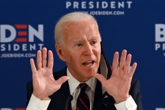 Joe Biden holds a campaign event. (Photo credit: JIM WATSON/AFP via Getty Images)