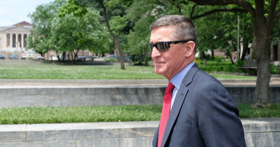 Michael Flynn, President Donald Trump’s former national security advisor, leaves the E. Barrett Prettyman U.S. Courthouse on June 24, 2019, in Washington, D.C.